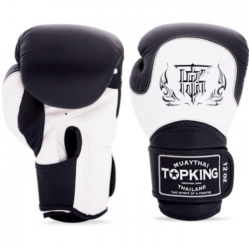 Боксерские перчатки Top King (TKBGBL-02 white/black Double tone)
